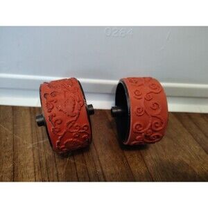 Stampin' Around 1" Rubber Roller Stamp Wheels  Etruscan Vine Swirl Style